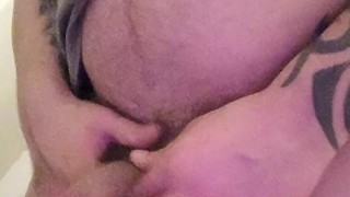 Playing with my fat cock