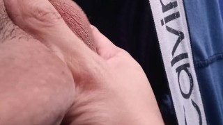 Playing with my dick until I cum for you