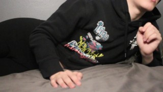 JOI - Femboy stepbrother tests you if you are really gay