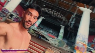 Hot crazy man goes naked into an abandoned building Part 2