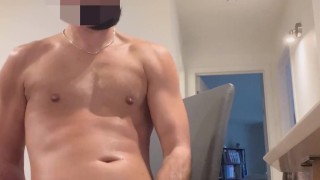 Pissing myself in the dining room and cumming