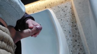 Young twink walks out his dick at a public cruising zone hoping to find some voyeurists or aroused