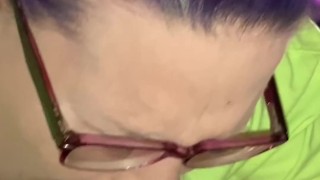Stepmom sucks sons cock and swallows his load