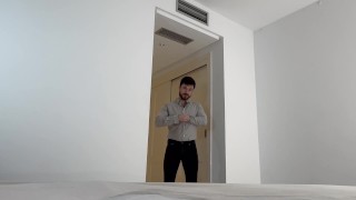 Loving giant comes home to his tiny bf