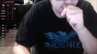 Jack off Jared while live streaming on Chaturbate (huge cumshot)