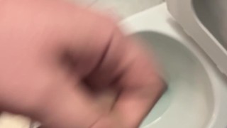 Little cum at work