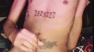 Tattooed Filipino Twink, Alex Dy, Masturbation Video