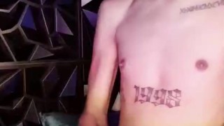 Tattooed Filipino Twink, Alex Dy, Masturbation Video