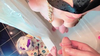 piss her panties piss in her mouth she pisses on my cock