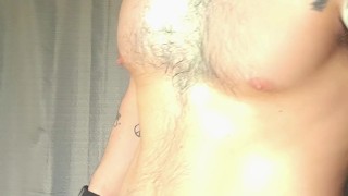 rubbing lotion on my muscles