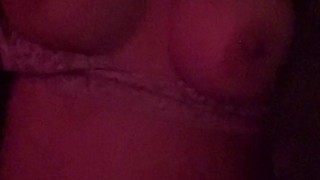 Smoking a joint and show you my tits