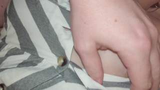 Girl in Vintage Dress and Big Tits let Me Play with Her Niples