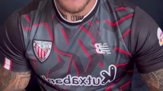 FOOTBALL player playing with my fat cock wanna join me? BoyGym