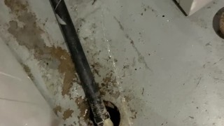 Pissing by the dryer