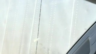 I love driving nude - cumshot