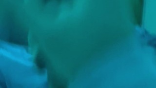 Close up of femboy cumming all over his cock