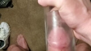 Dad gets Verbal with his Penis Pump and Mushroom Dickhead Head Dick