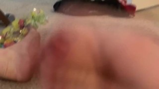 Playing with my hot and horny twink cock