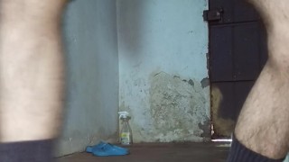 April 10 New video. I am a hairy nerd. Looking myself naked in boots and black socks makes me horny