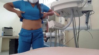 THE CREATIVE NURSE WALKS THROUGH THE HOSPITAL ROOMS RECORDING HOMEMADE PORN