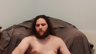 Crossdressing slut loves to shower themself with piss