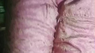 Indian Gay Crossdresser wife Gaurisissy xxx sex in pink salwar kurta pressing her big boobs