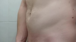 Playing with myself in public toilet and trying not to be loud