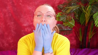 Asmr Video with Medical Nitrile Gloves