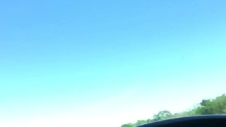 Cumming hard while driving
