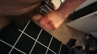 Tried to cum before roommate was done in bathroom/he won