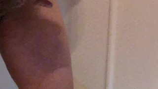 Man rubs a big one off