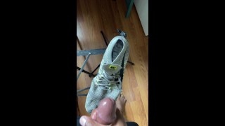 Cumming on my Nike Running Shoes