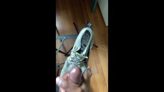 Cumming on my Nike Running Shoes