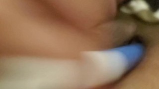 One woman, One toothbrush