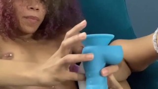 Skinny Ebony Teen Jizzykitty Creamy Dildo Masturbation Compilation