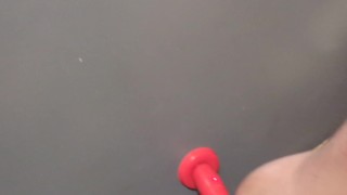 Chastity sub gets fucked hard with lovense gravity