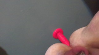 Chastity sub gets fucked hard with lovense gravity