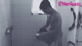 Stepson is seduced by chubby mom and fucks her in the shower