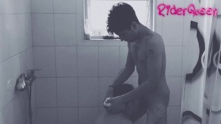 Stepson is seduced by chubby mom and fucks her in the shower