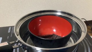 精子でチョコを作る Making chocolate with sperm