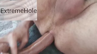 Ohhhh yes. Big dildo opening my ass