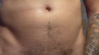 Post gym jerk off, pumped up and jizz up
