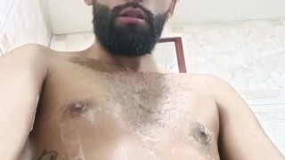 Quickie in the shower before going to college. Get on your knees and take my load.