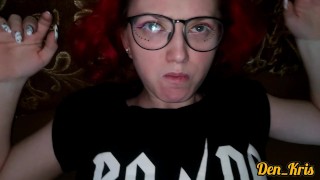 Red-haired cutie has anal sex and gets cum on her face