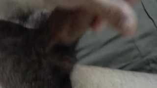 boy masturbates and moans with pleasure until he cums on himself