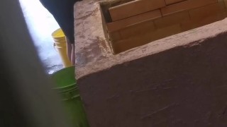 PERVERT STEPBROTHER RECORDS HIS CUTE LITTLE SISTER WASHING CLOTHES AND THEN FUCKS HER