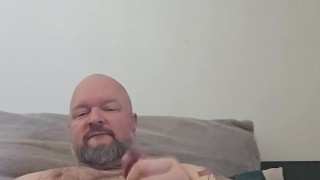 Pierced cock solo cumming