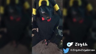 Pokemon Pup plays with himself