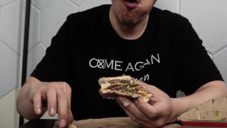 Fuck a Big Mac and Cum on Food to Eat