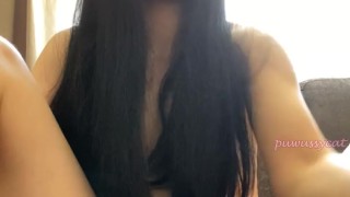 Adorable Brunette Smoking Naked showing titties and pussy (full vid on my 0nlyfans/ManyVids)